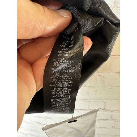 NEW Asos Skinny Suit Vest Navy Blue Mens Reg 40 Business Button - Picture 4 of 5